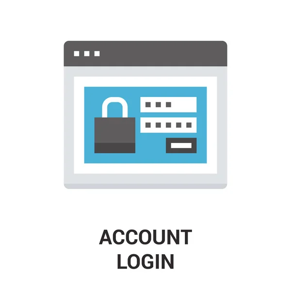 Account login icon — Stock Vector