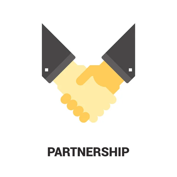 Partnerschap pictogram concept — Stockvector