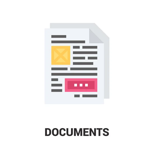 Documents icon concept — Stock Vector