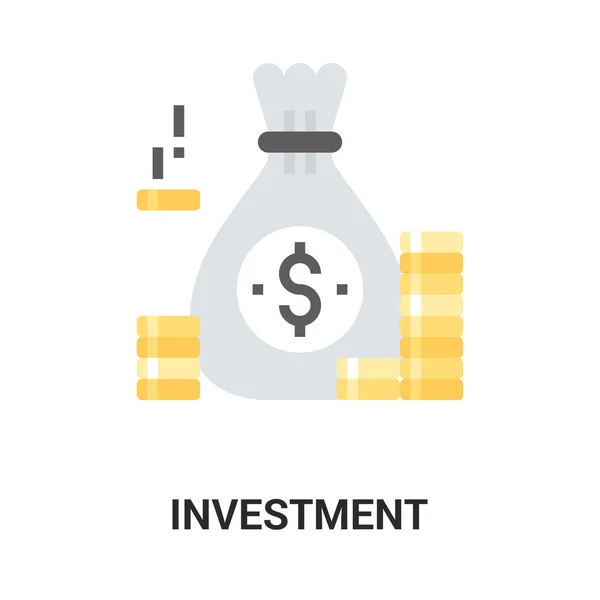 Investeringen pictogram concept — Stockvector