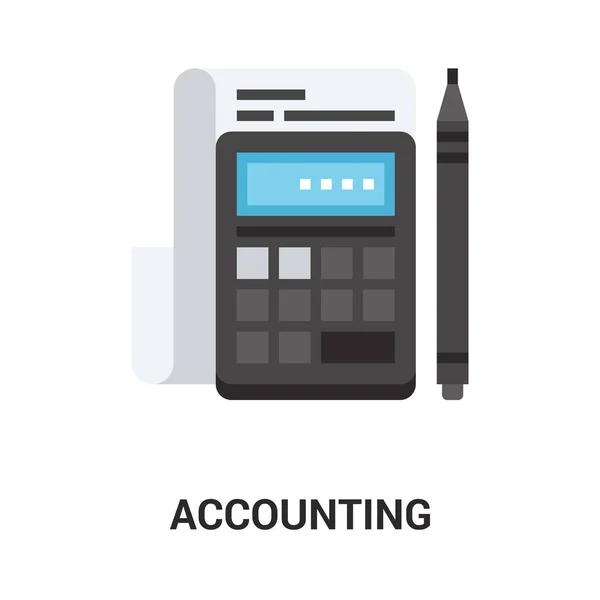 Accounting icon concept — Stock Vector