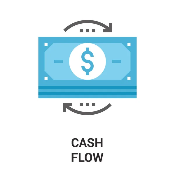 Geld stroom pictogram concept — Stockvector