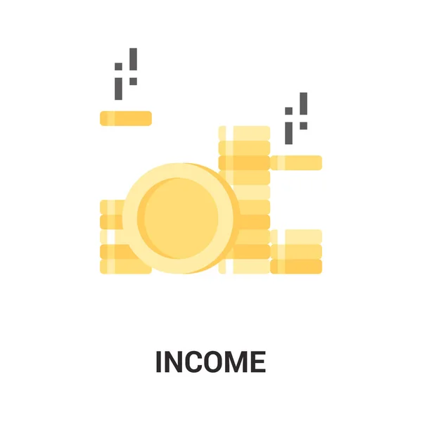 Inkomstbegrepp ikonen — Stock vektor