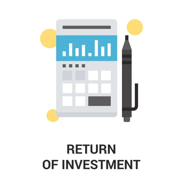 Retorno do investimento — Vetor de Stock