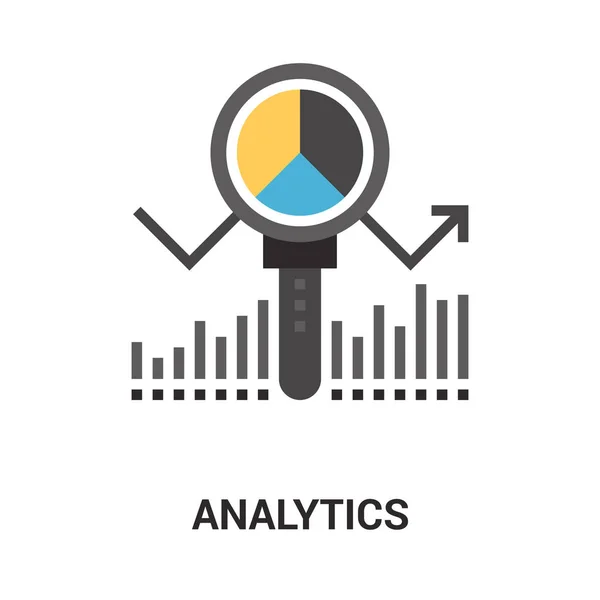 Analytique icône concept — Image vectorielle