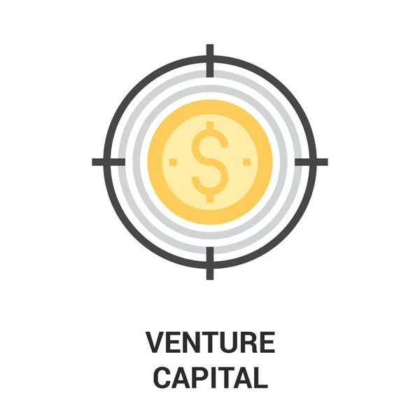 CONCEITO DE Ícone DE CAPITAL DE VENTURA —  Vetores de Stock