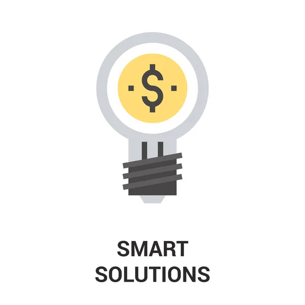 Smart solution icon concept — Stock Vector
