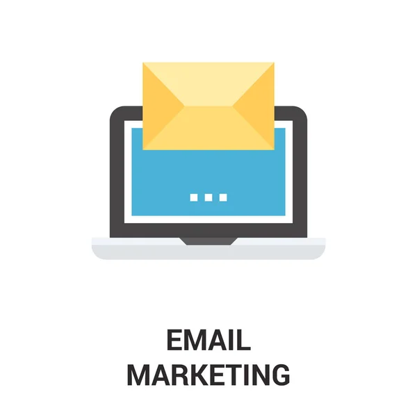 Concetto di icona di email marketing — Vettoriale Stock