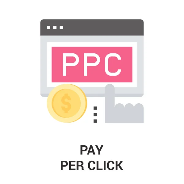 Payer par clic — Image vectorielle