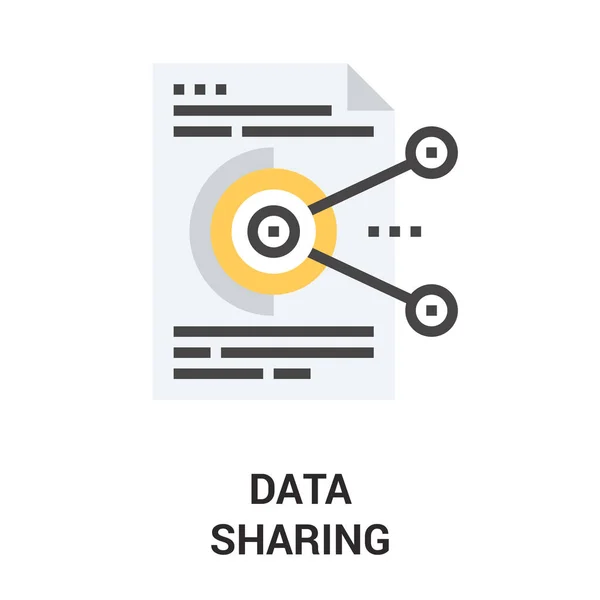 Icône de partage de données — Image vectorielle