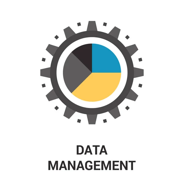 Icono de gestión de datos — Vector de stock