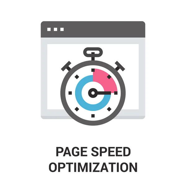 Page speed optimization — Stock Vector