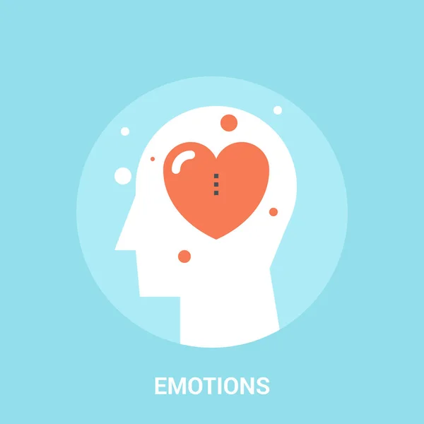 Emotionales Icon-Konzept — Stockvektor