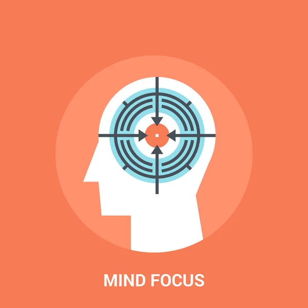 Mind focus icoon concept — Stockvector