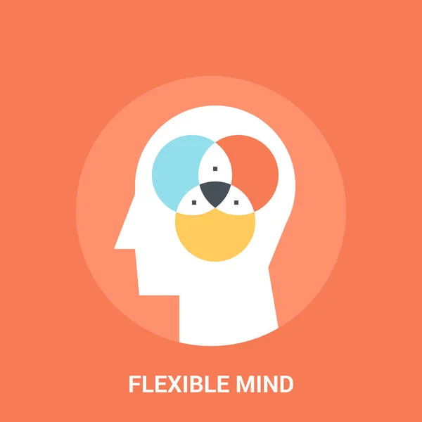 Concepto de icono de mente flexible — Vector de stock