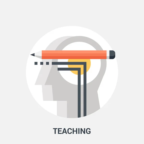 Ikona koncepcja nauczania — Wektor stockowy