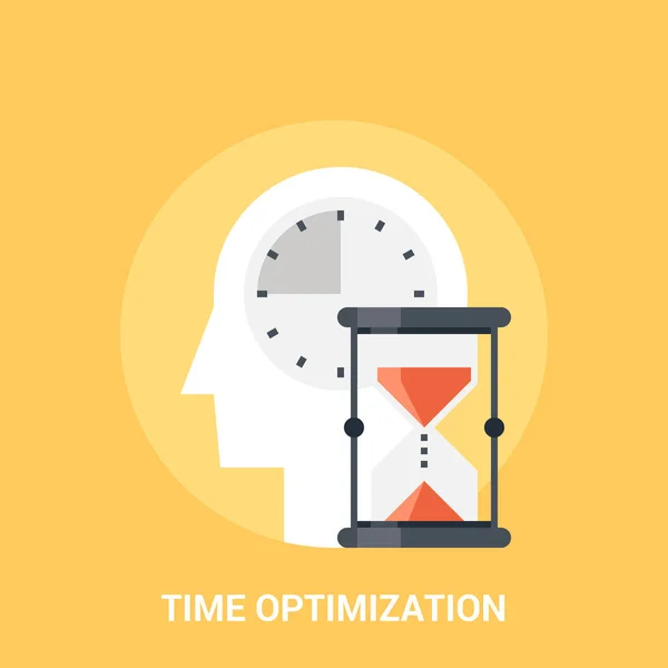 Concept d'icône d'optimisation du temps — Image vectorielle