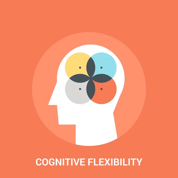 Concepto de icono de flexibilidad cognitiva — Vector de stock