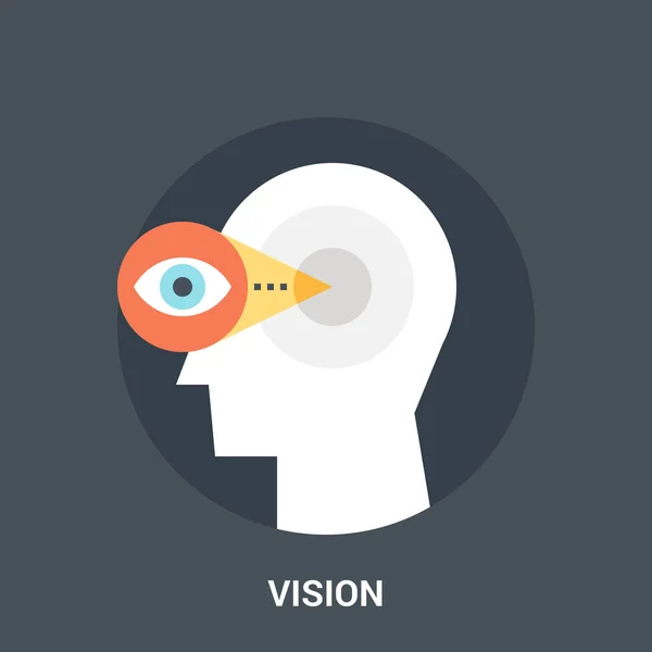 Vision ikon koncepció — Stock Vector