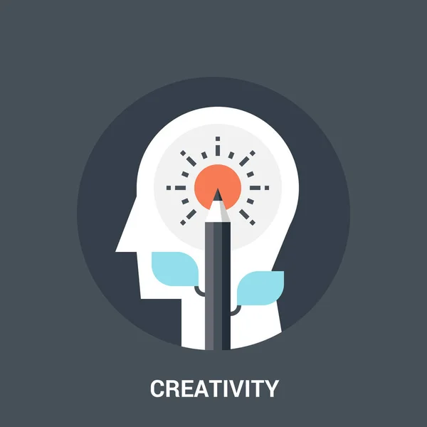 Creativiteit pictogram concept — Stockvector