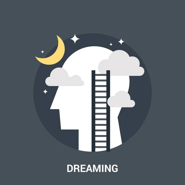 Dreaming icon concept — Stock Vector