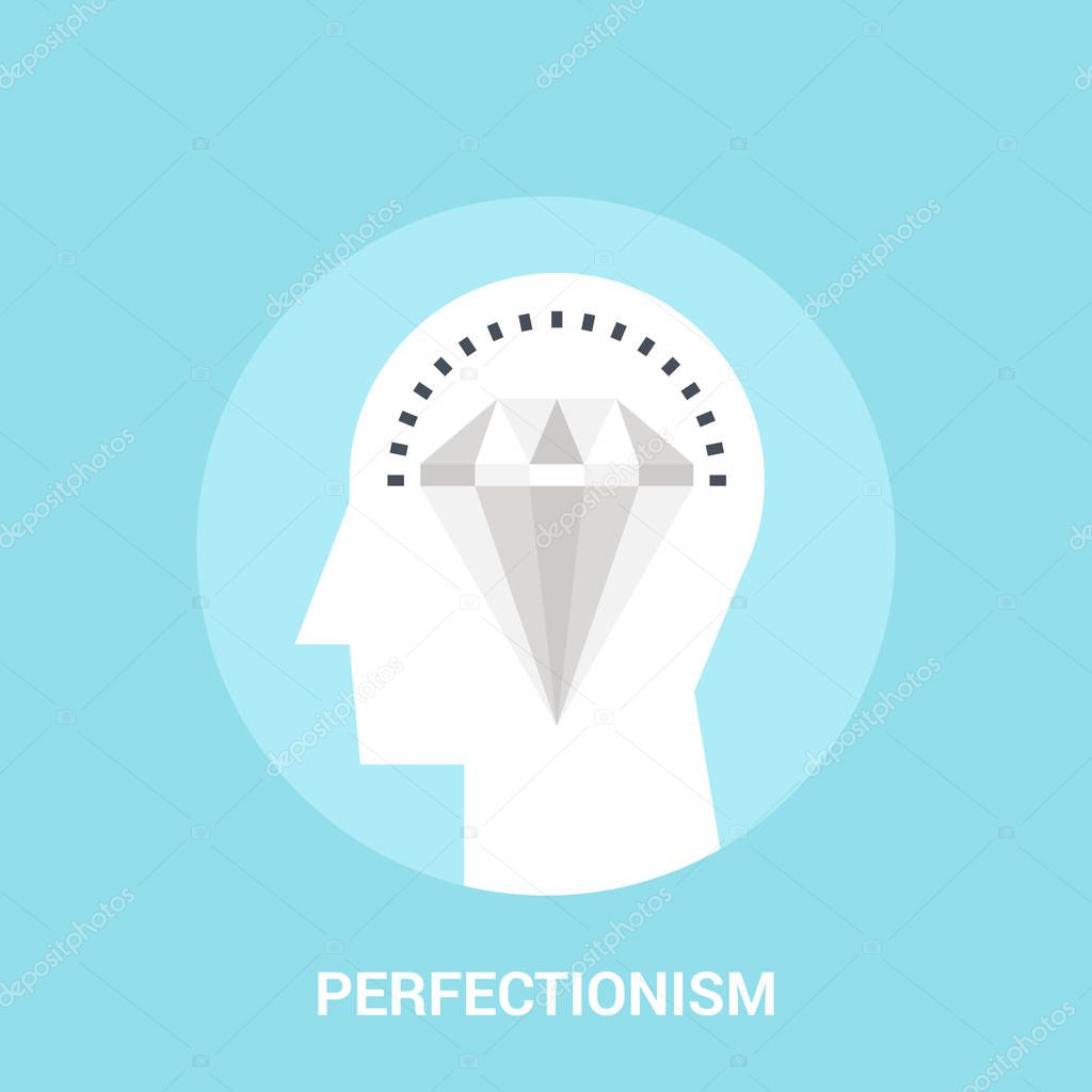 perfectionism icon concept