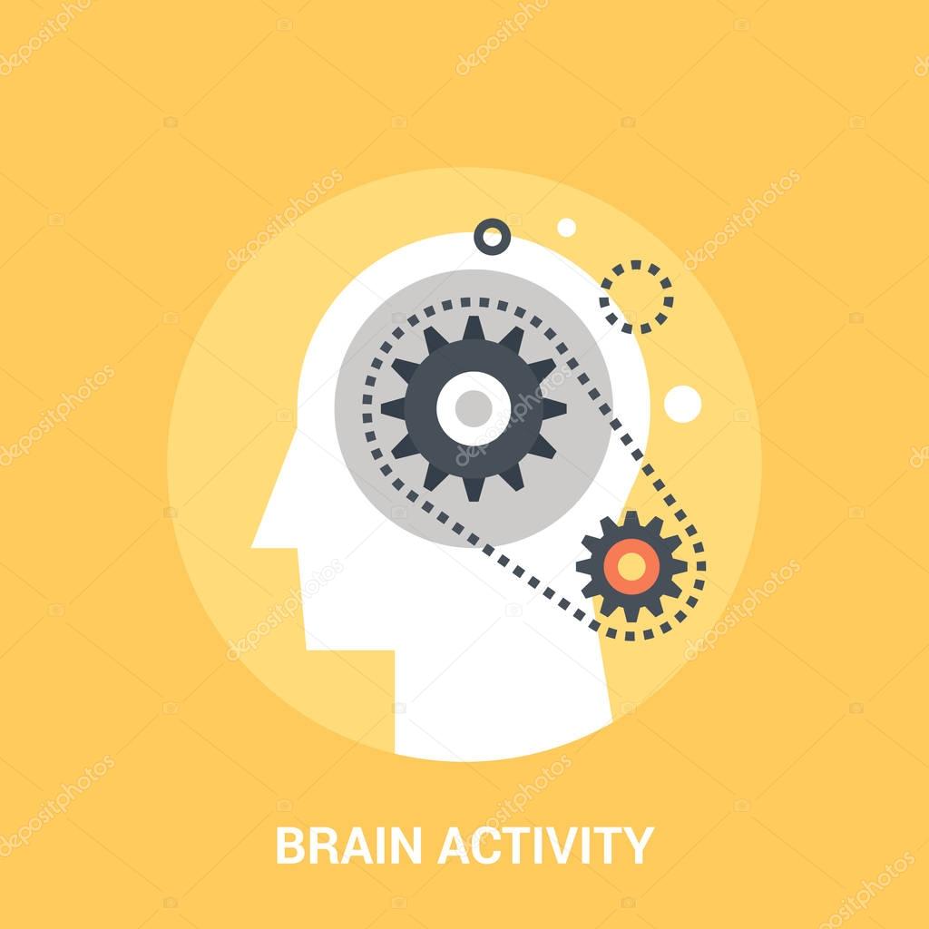 brain activity icon concept