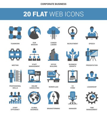 kurumsal iş ikonları/simgeleri