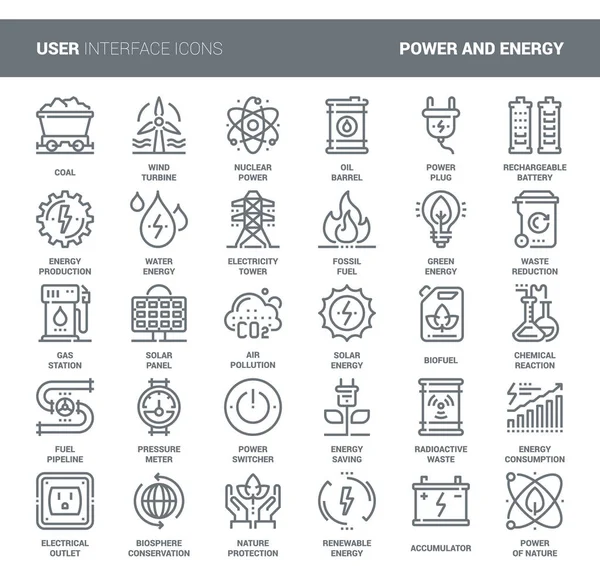 Energía y energía — Vector de stock