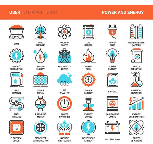 Energia e Energia — Vettoriale Stock