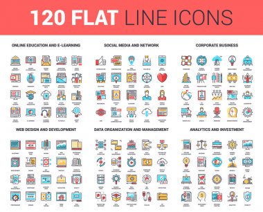 Düz çizgi Web Simgeler