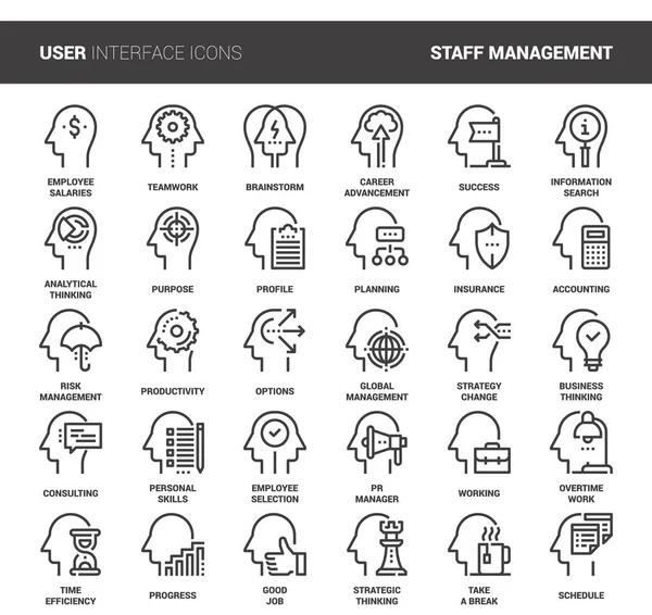 Gestión de empresas y personal — Vector de stock