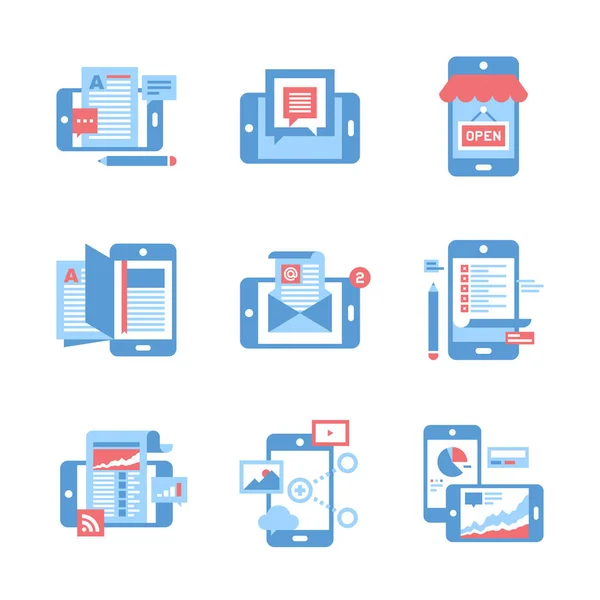 Concept d'applications mobiles — Image vectorielle