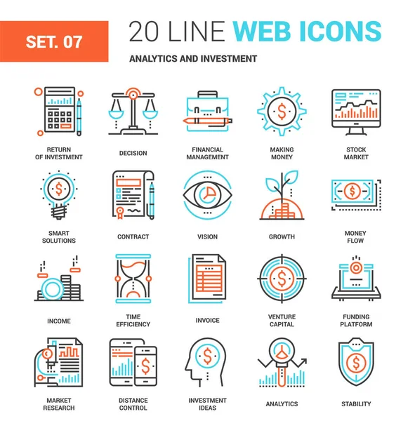 分析および投資 — ストックベクタ