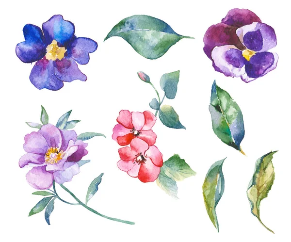 suluboya çiçek şekil