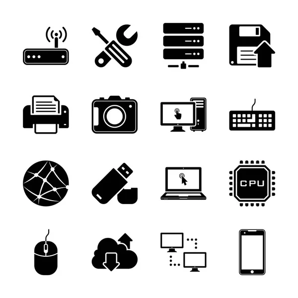 Technology and Hardware — Stock Vector