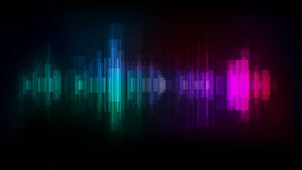 Spectrum colour sound wave — Stock Vector