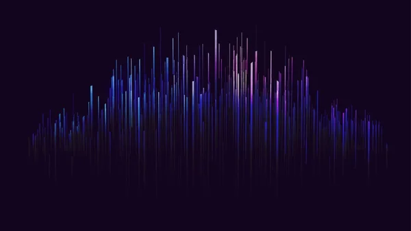 Onde sonore abstraite numérique — Image vectorielle