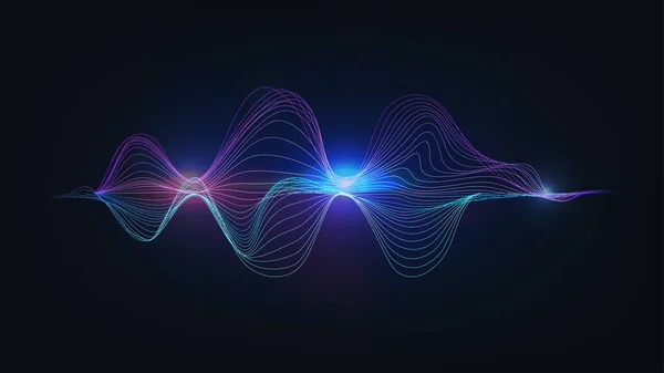 Speaking Sound Wave Illustration Vector — Stock Vector