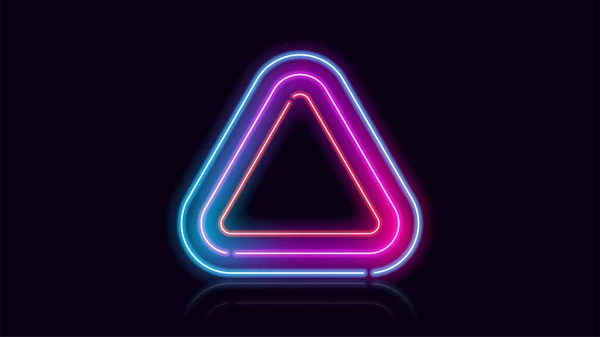 Üçgen geometrik neon floresan soyut arkaplan