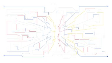Dijital geometrik veri ağı ögeleri arkaplan