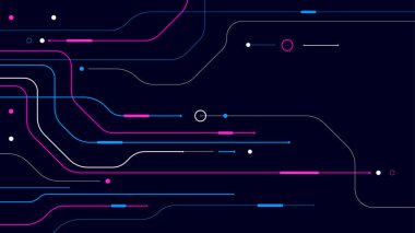 Dijital geometrik veri ağı arkaplanı