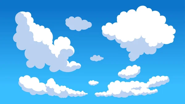 Nube de dibujos animados estilo vector ilustración fondo — Vector de stock