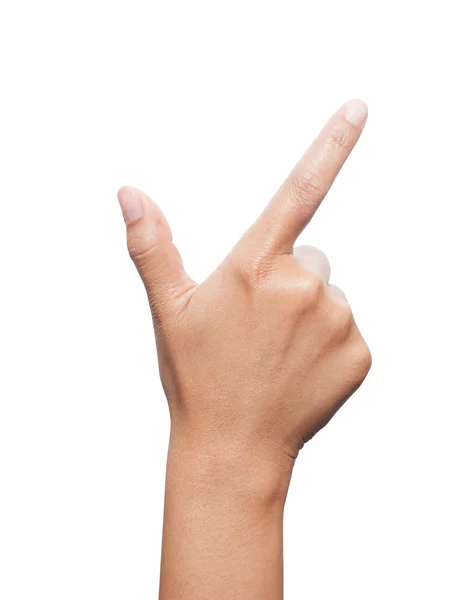 Bir atış bir elin işaret parmağı — Stok fotoğraf