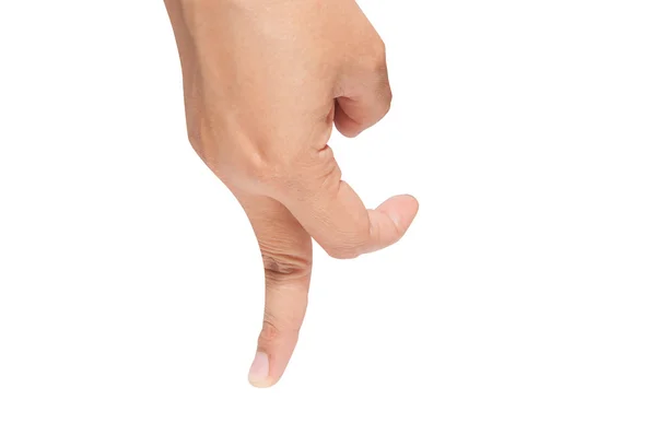 Finger gehen isoliert auf weißem Hintergrund., Gehkonzept — Stockfoto