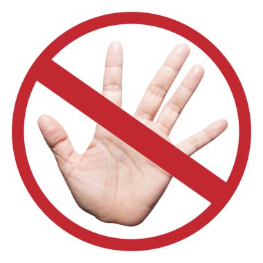 Dur işareti kadar el