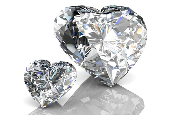 Diamond on white background — Stock Photo, Image