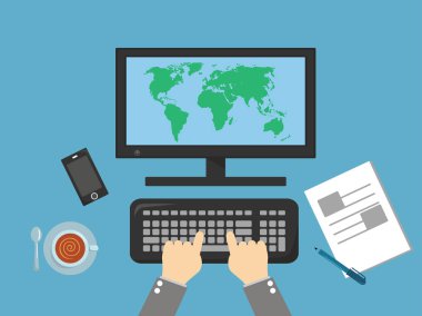 fikir balon çizgi film vektör çizim