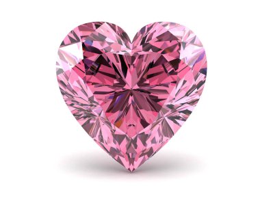 Ruby'i Rodolite değerli taş (yüksek çözünürlükte 3d görüntü)