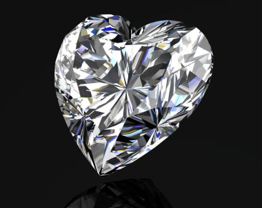 Elmas mücevher (yüksek çözünürlüklü 3B resim)